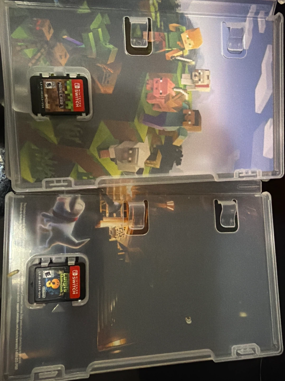 BUNDLE! Nintendo Switch Games - Minecraft & Luigi's Mansion 3