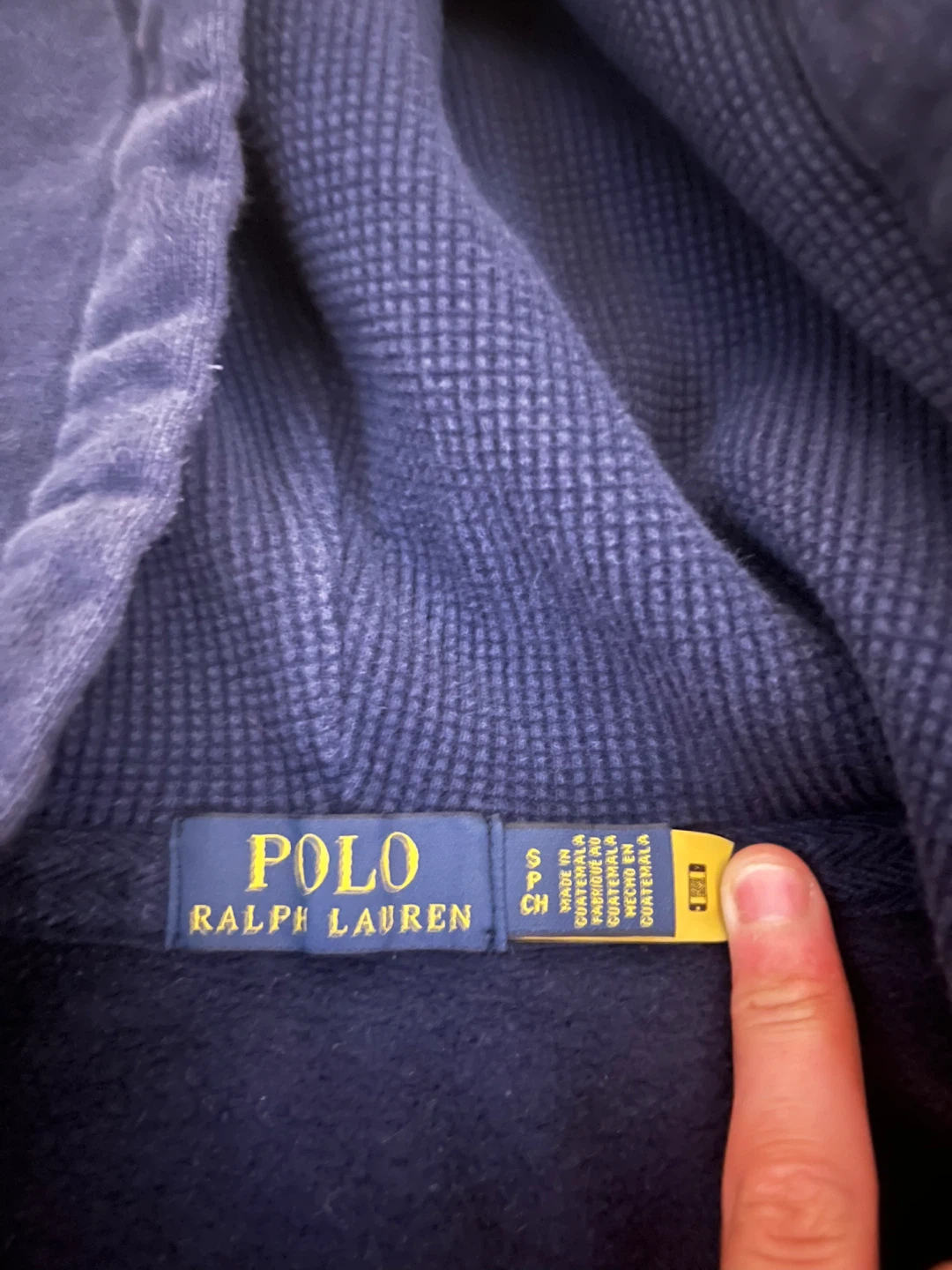 Polo Ralph Lauren Navy Blue Full Zip Hoodie - photo 3