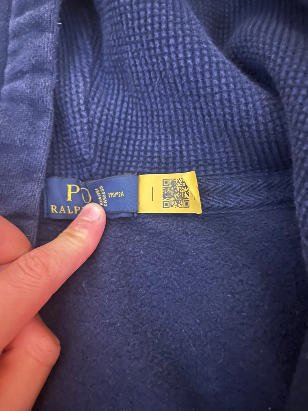 Polo Ralph Lauren Navy Blue Full Zip Hoodie - photo 2
