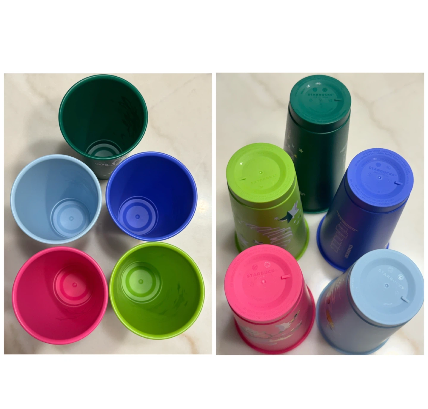 Brand new Set of 5 Starbucks Reusable cold cups Tumblers - photo 3