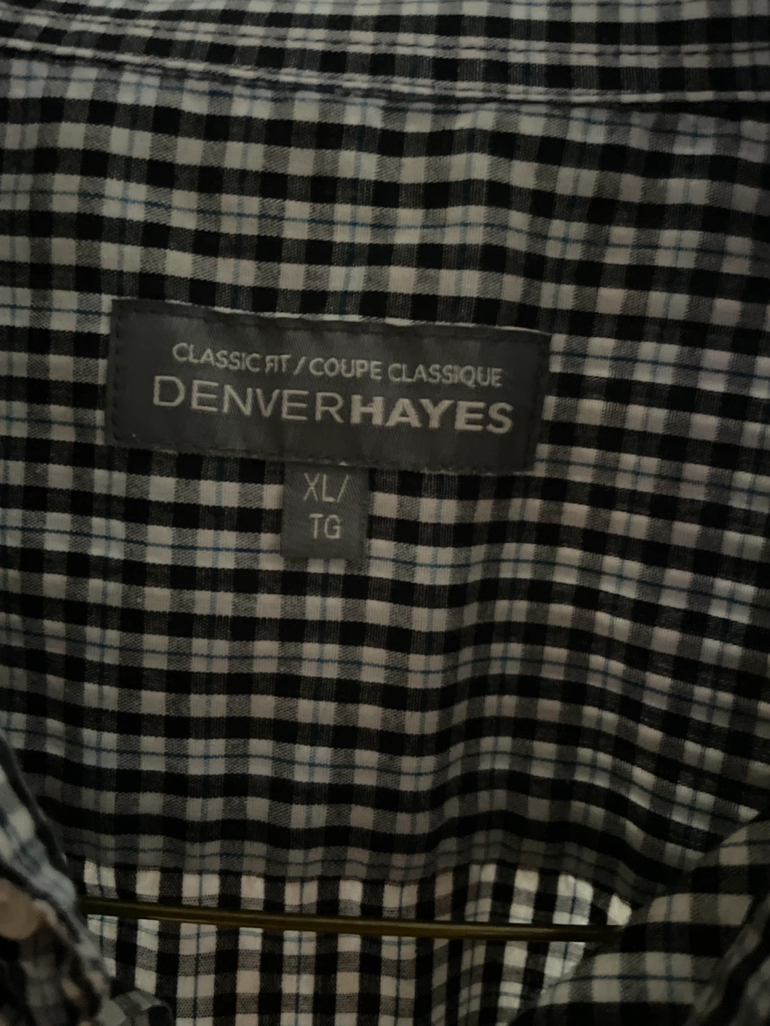 DENVER HAYES Classic Fit Plaid Button-Up Shirt XL - photo 2