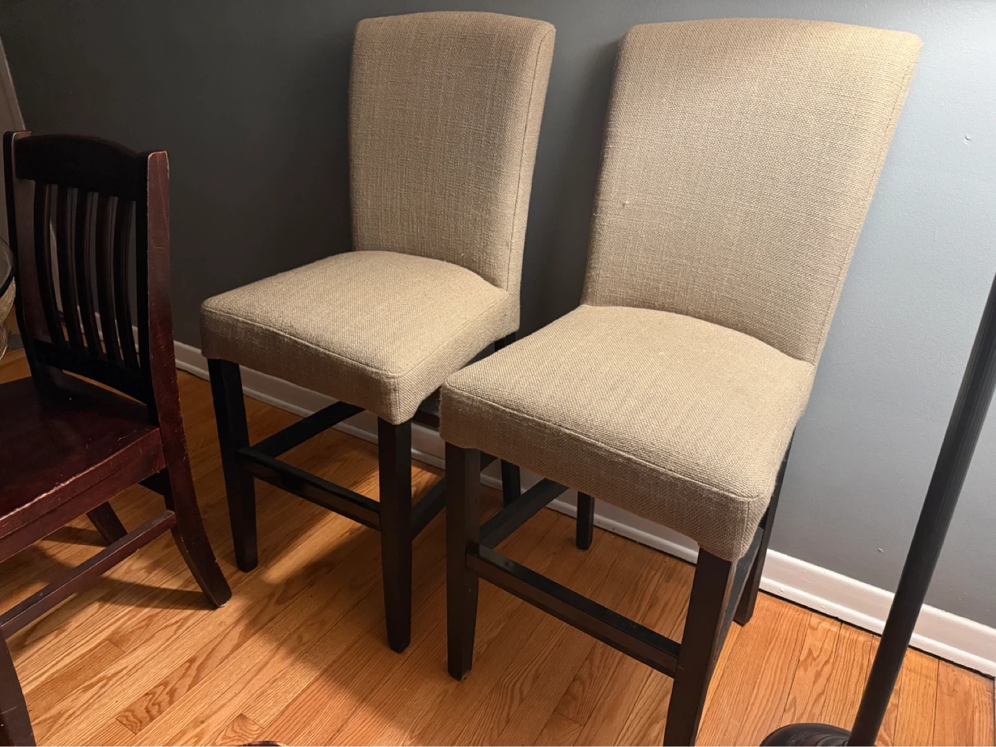 Arhaus Upholstered Counter Stools (set of 2)