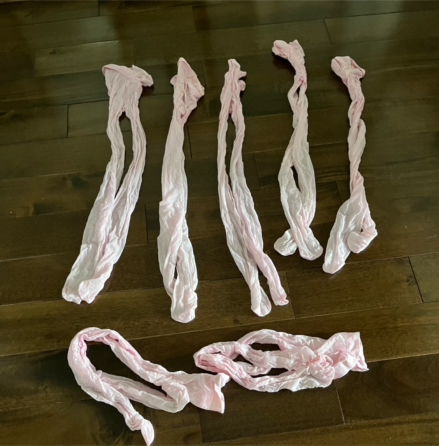 Pink Stockings - Set of 7