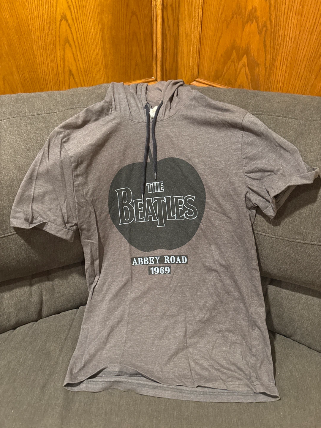The Beatles Abbey Road 1969 Grey Hoodie T-Shirt