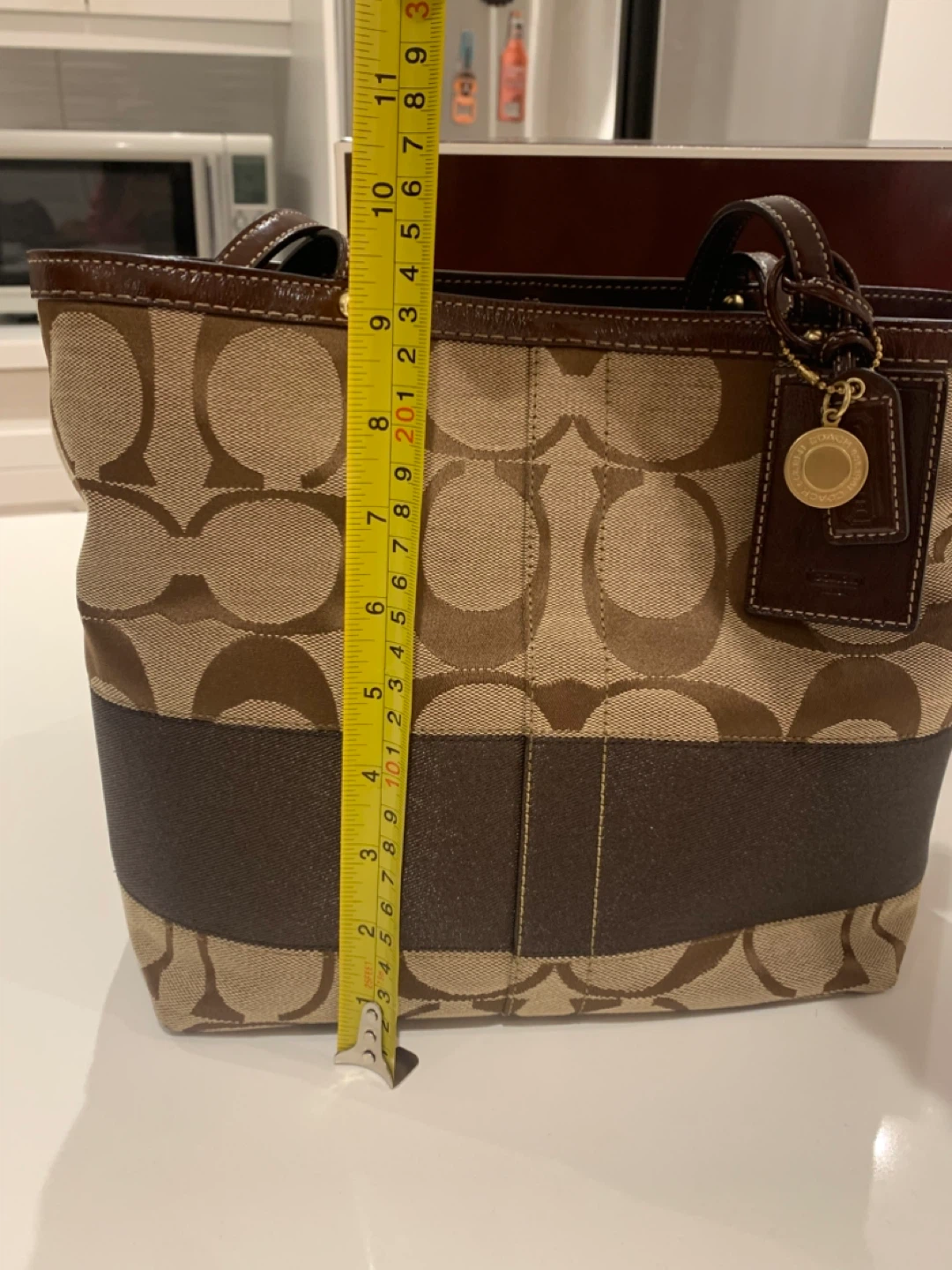 🤎🐻 New Coach Brown Signature  Reversible Tote Bag 🐻🤎 - photo 4