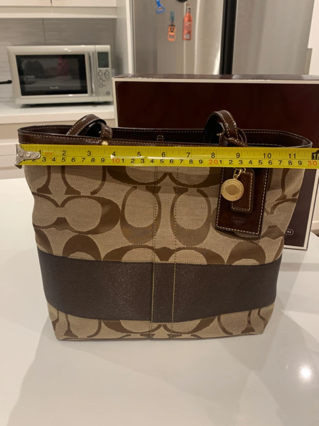 🤎🐻 New Coach Brown Signature  Reversible Tote Bag 🐻🤎 - photo 5