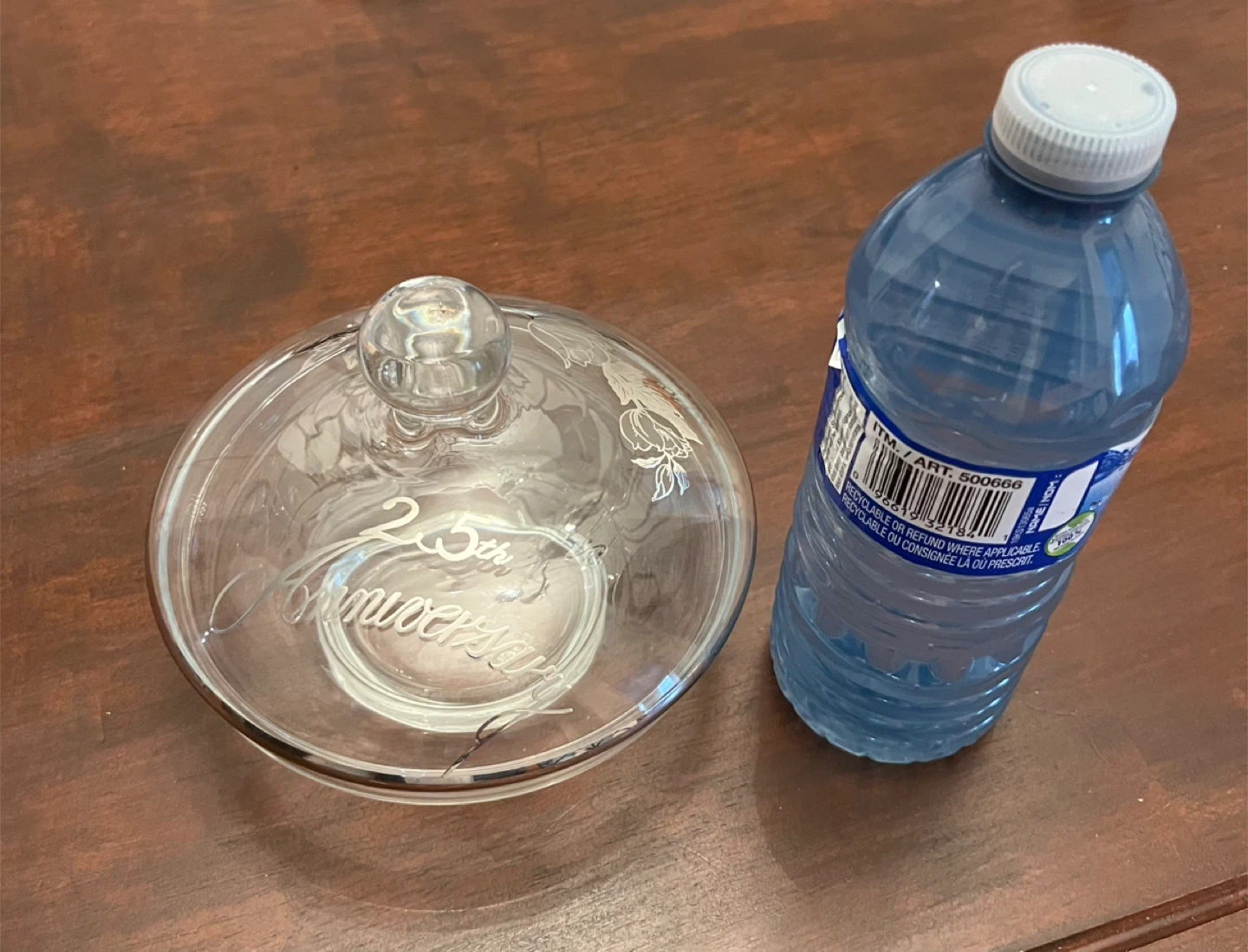 Vintage Glass Candy Dish with Lid - photo 2