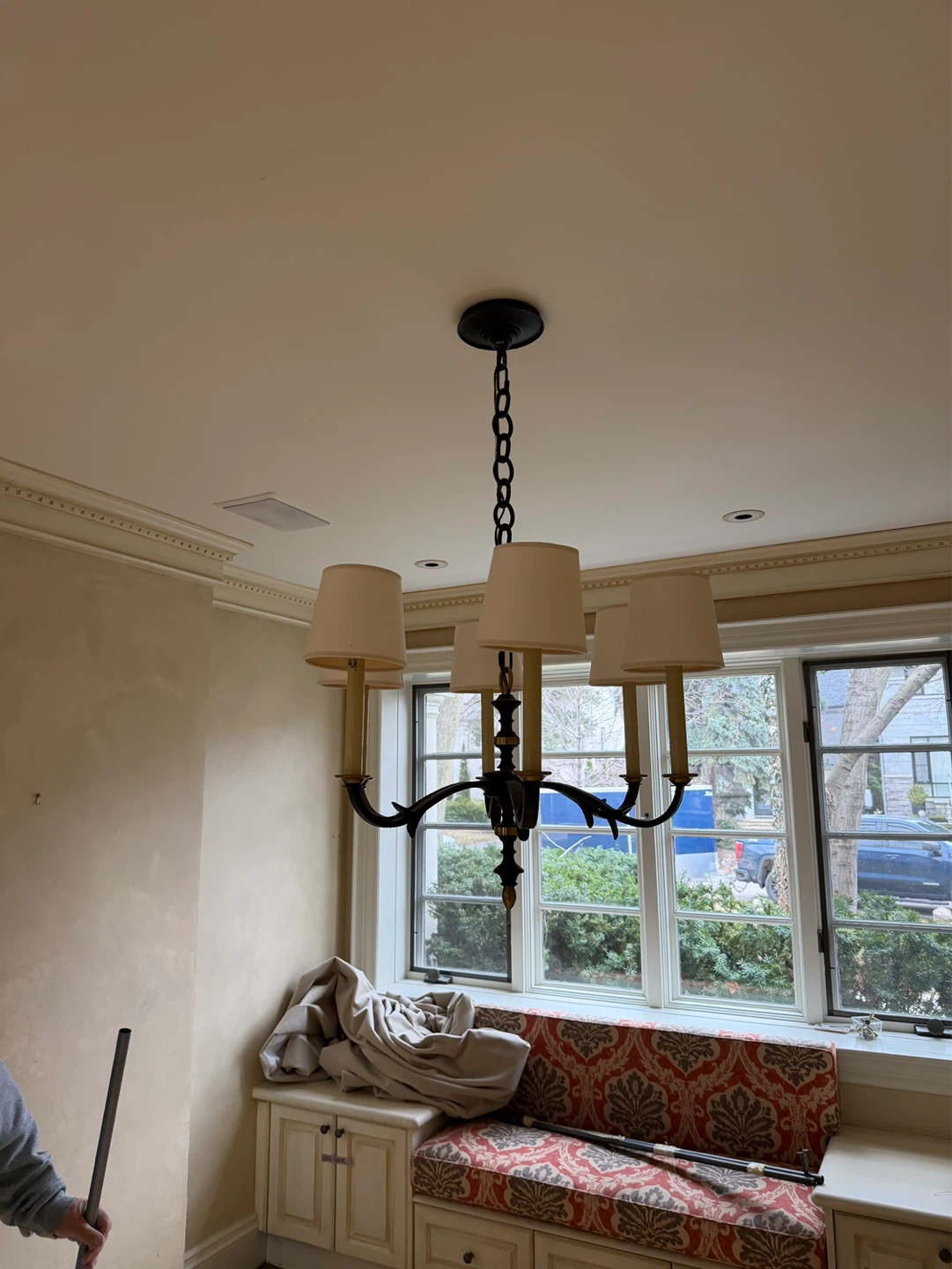 5-Light Chandelier with Fabric Shades - photo 2