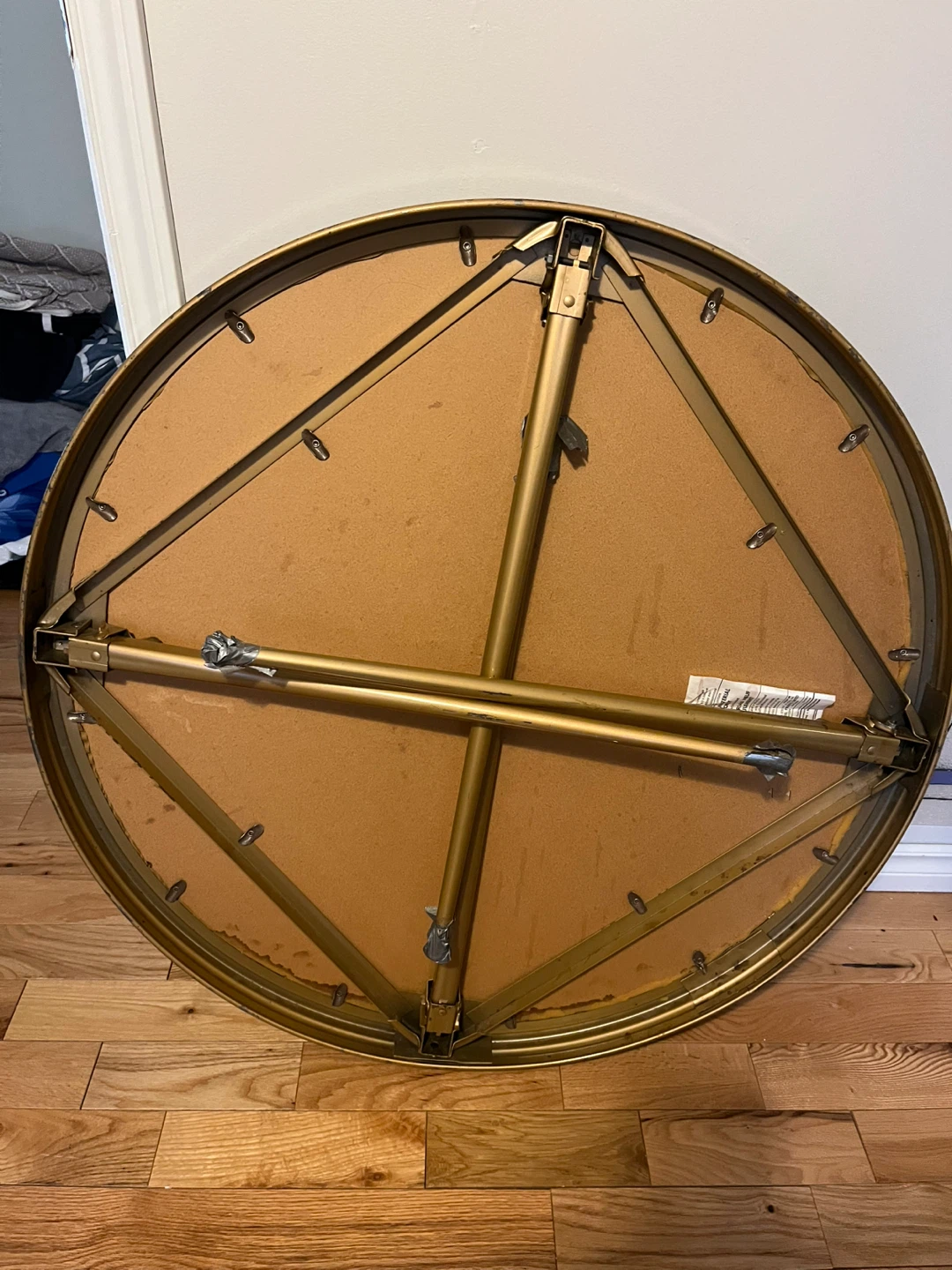 Gold Round Folding Table