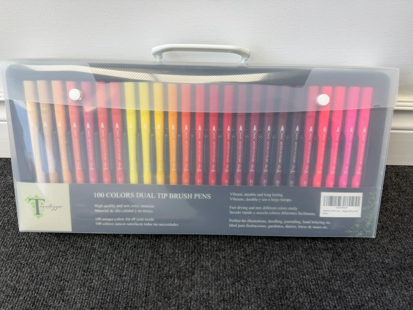 New - 100 Colors Dual Tip Brush Pens
