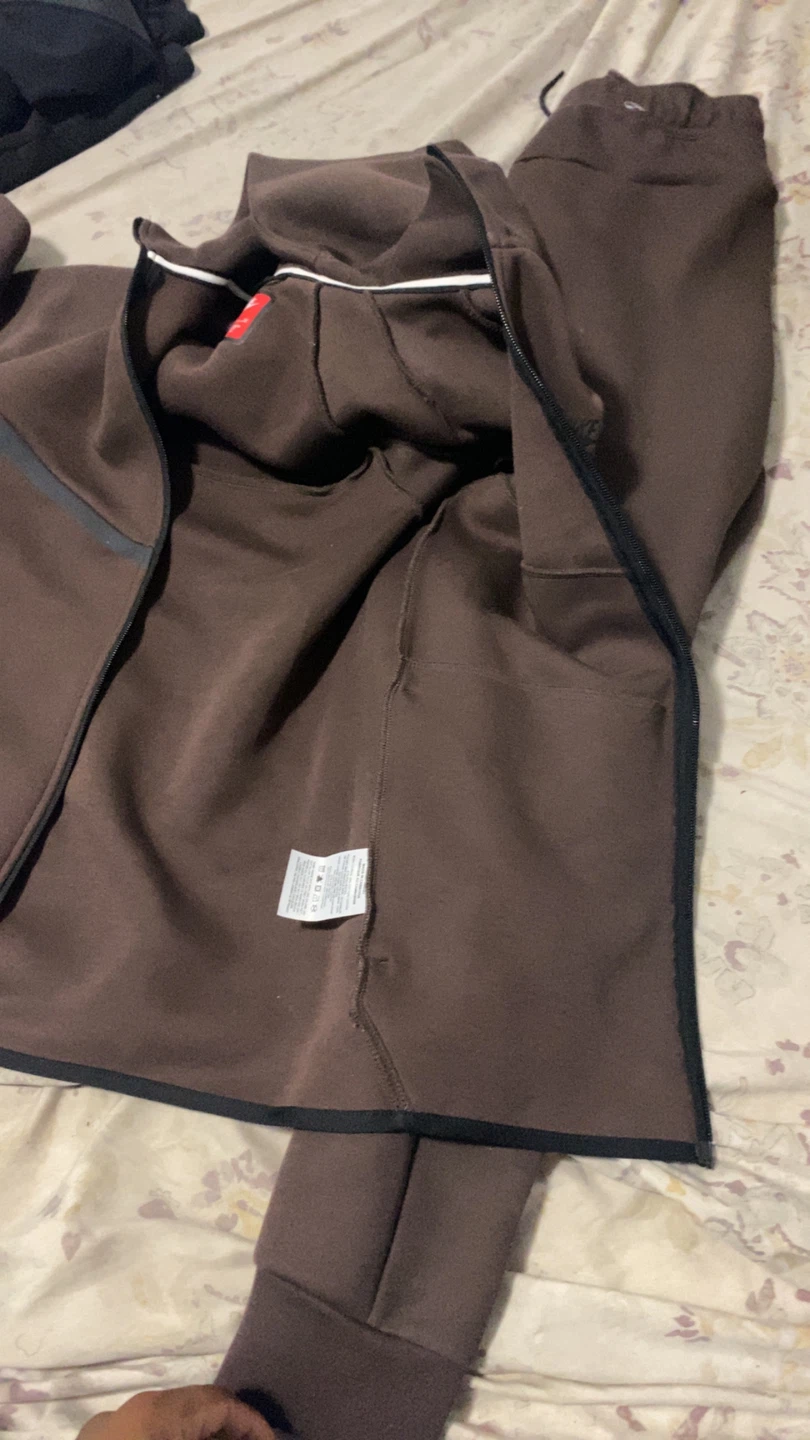 Nike Tech Fleece Tracksuit Set - Brown