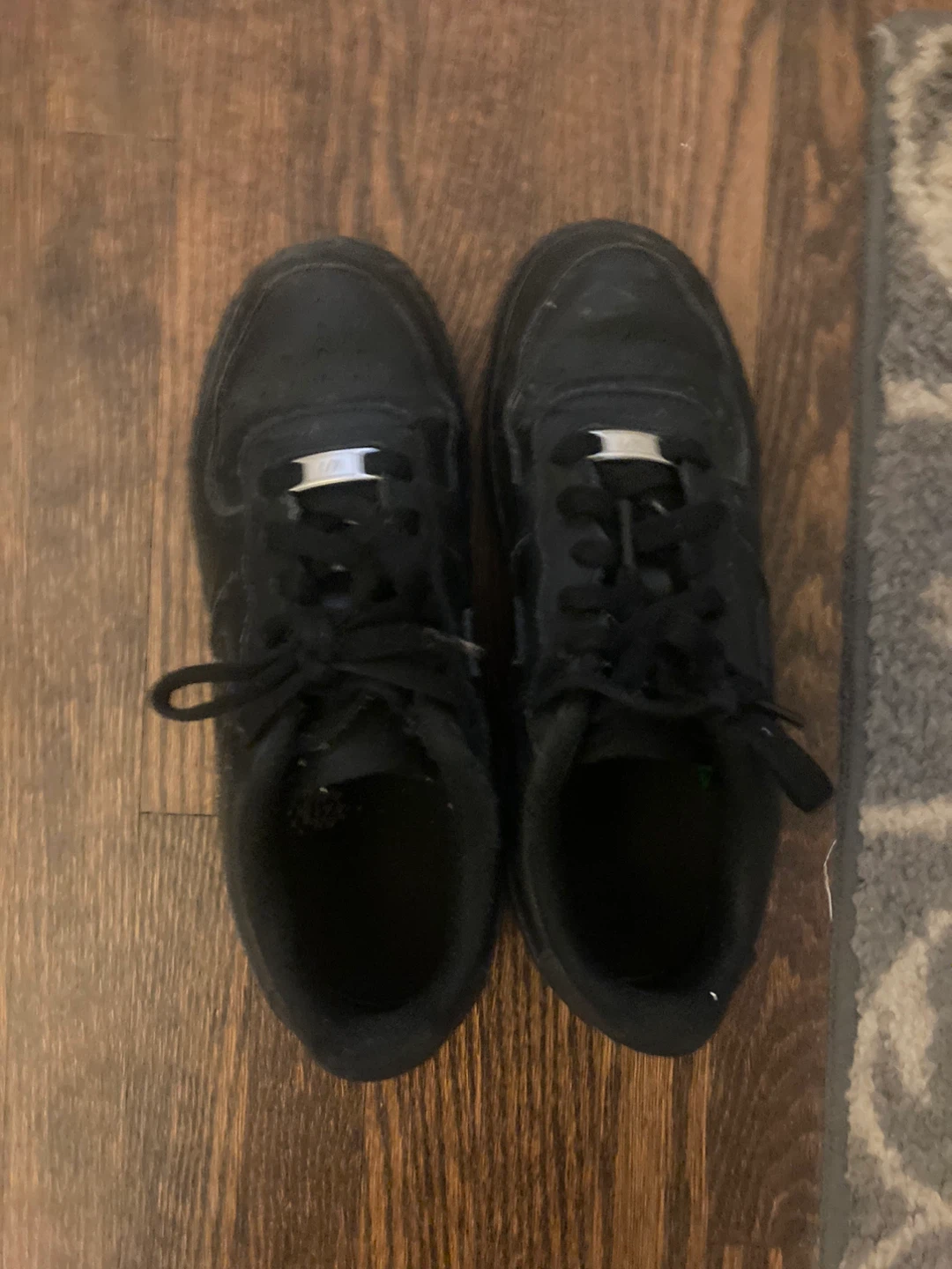 Nike Air Force 1 Low Black Leather Sneakers