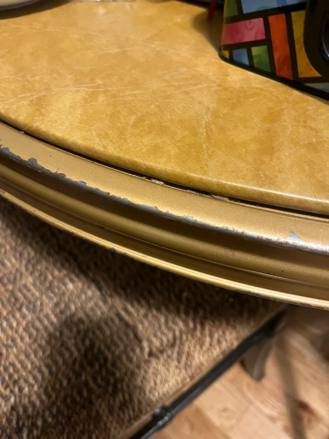 Gold Round Folding Table - photo 3
