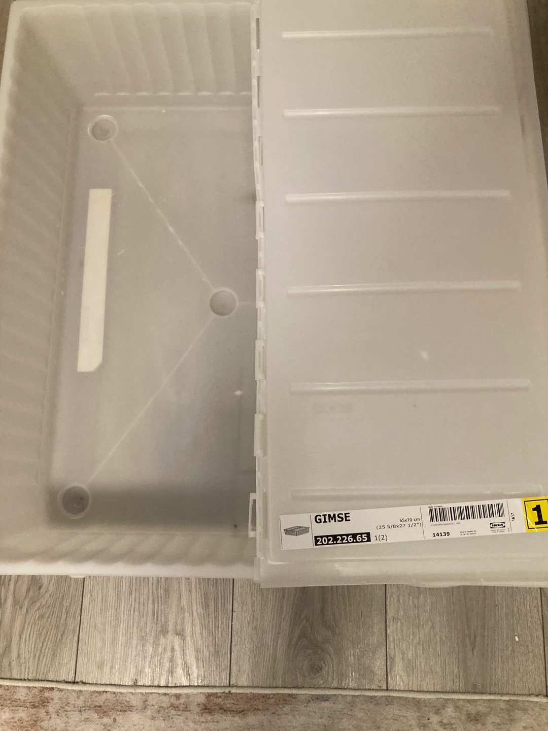 IKEA GIMSE Storage Box with Lid 65x70 cm - photo 2