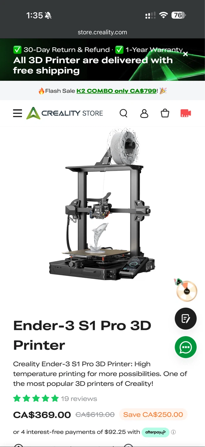 Creality Ender-3 S1 Pro 3D Printer with Kits - photo 2