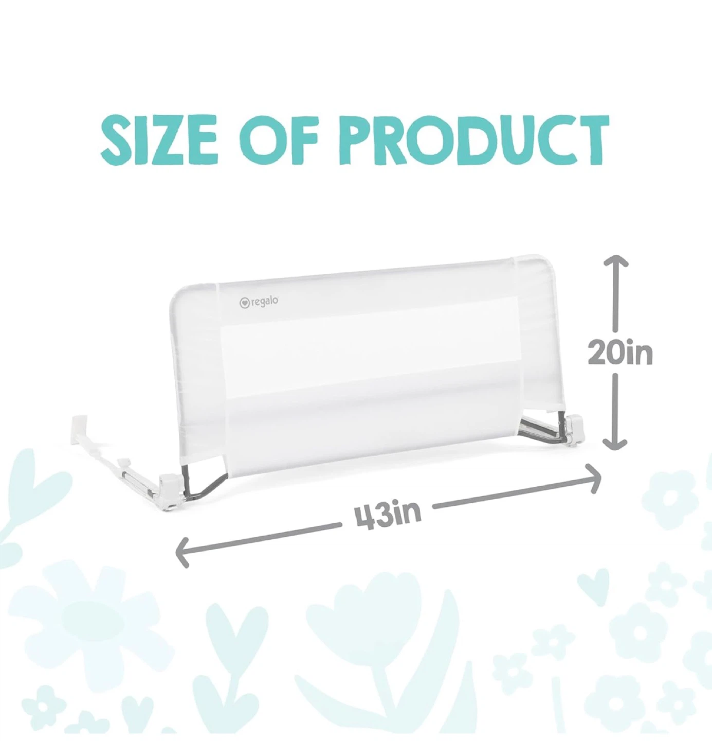 Regalo White Bed Rail - photo 3