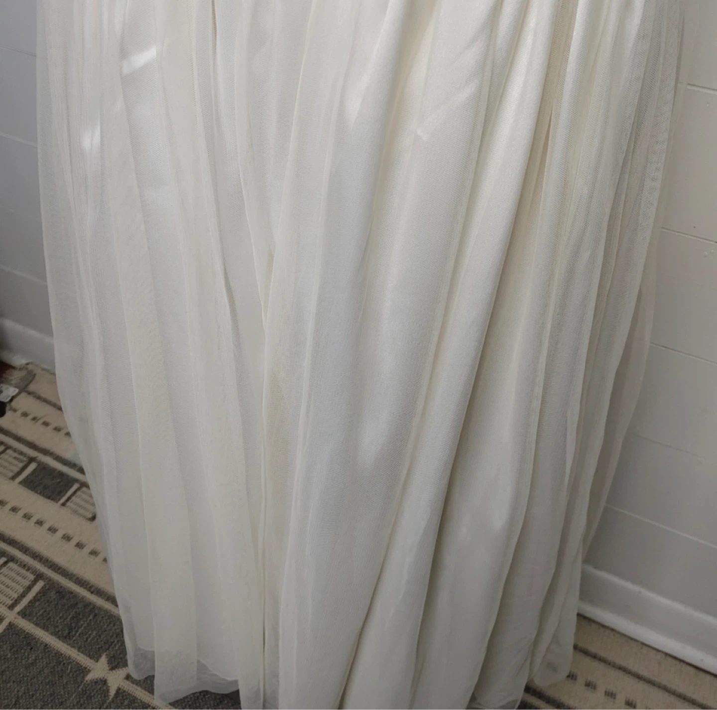 White Polka Dot Tulle Midi Dress mod cloth  1X wedding XXL pinup - photo 5