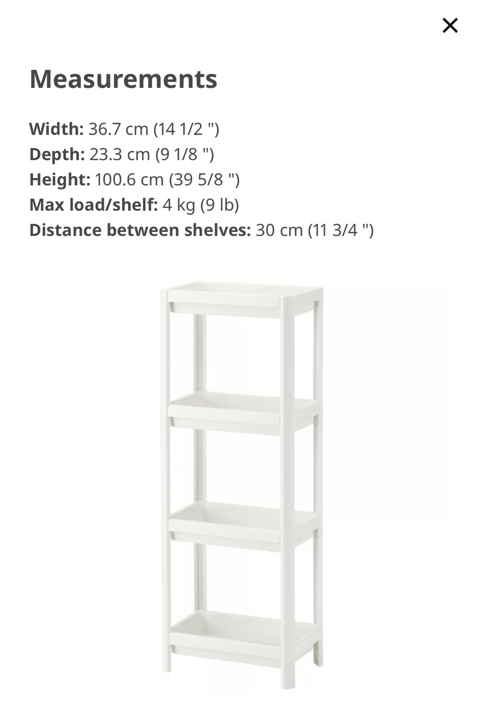 IKEA bathroom shelf - photo 2