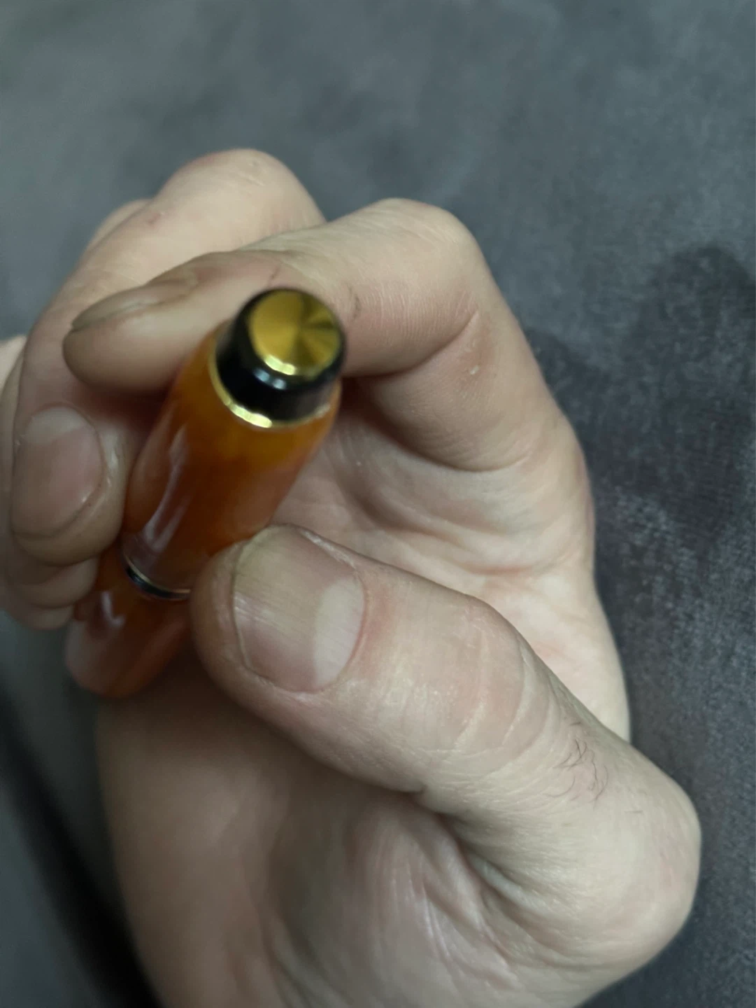 This Orange acrylic twist refillable pen - photo 5