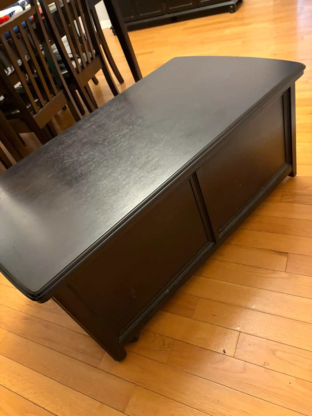 Dark brown Lift Top Coffee Table with Storage - photo 2