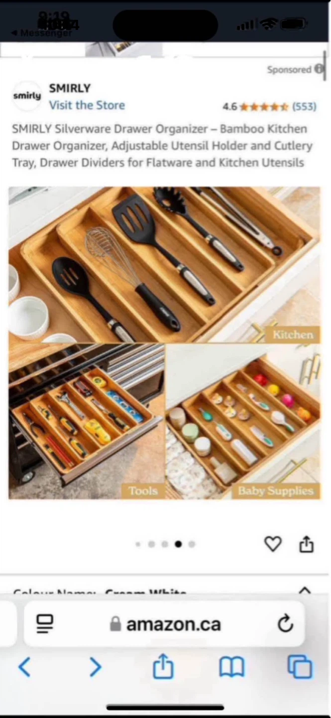 NEW Bamboo Drawer Organizer - photo 5