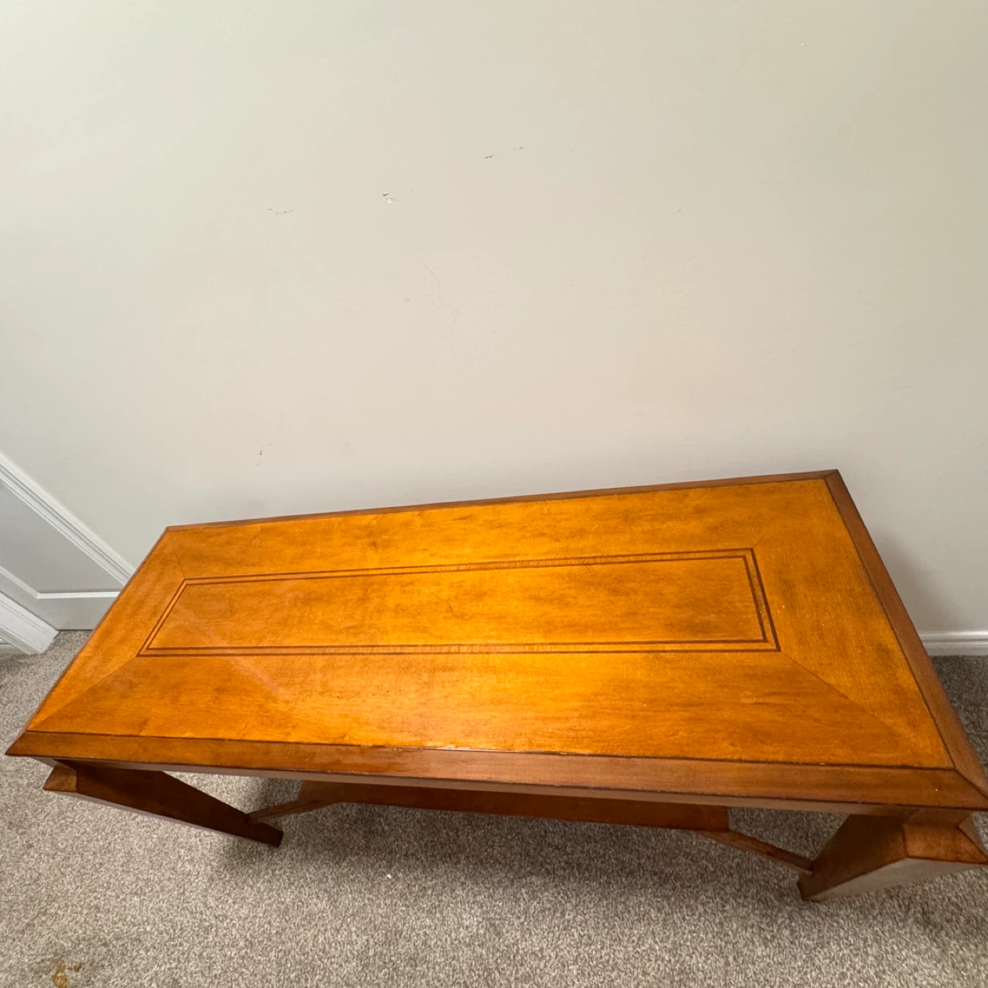 Wooden Console Table with Shelf - photo 4