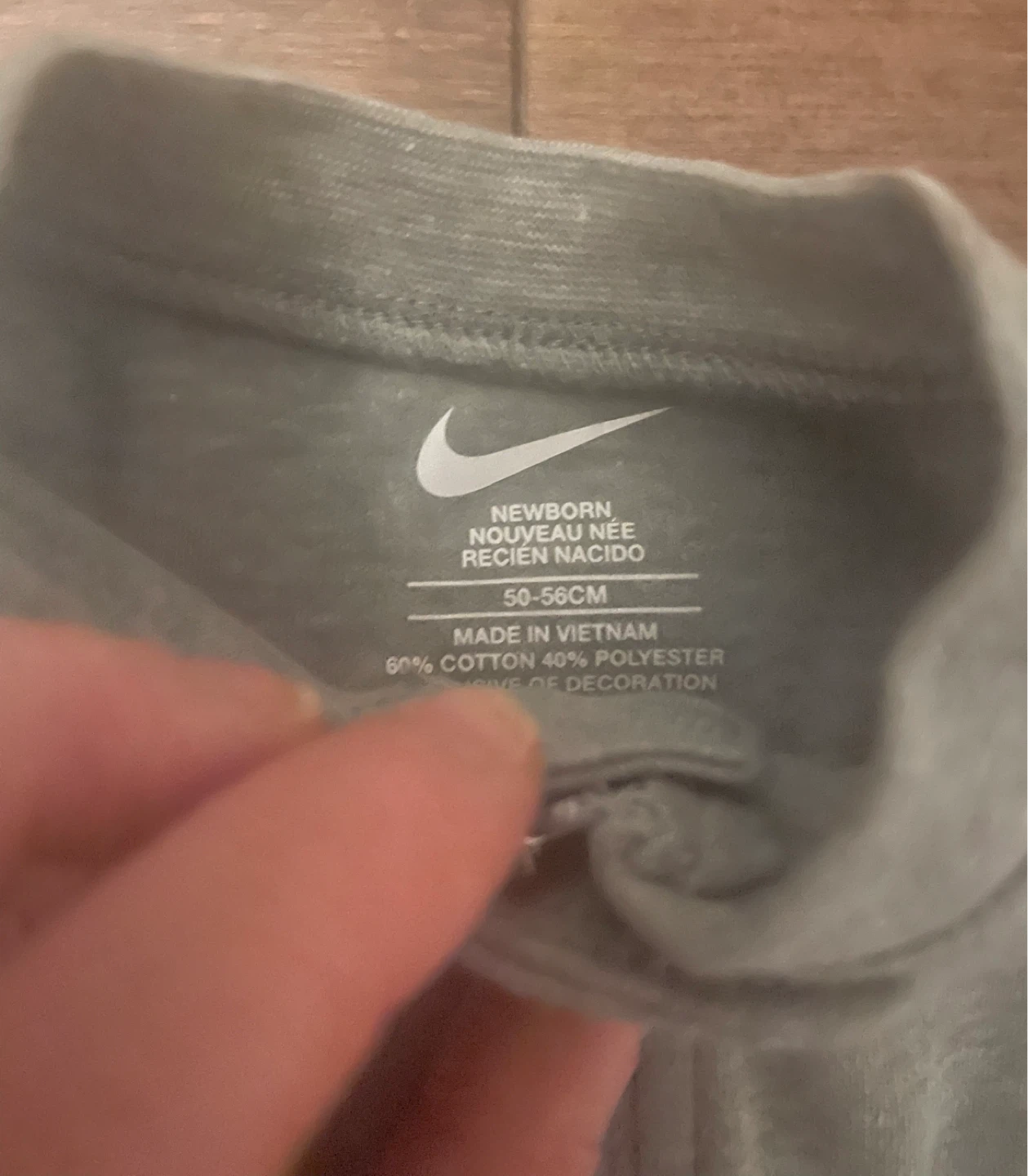 Nike Baby Bunting Suit Newborn Grey - photo 2