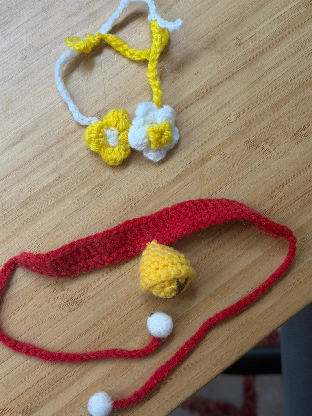 Handmade Crochet pet collar