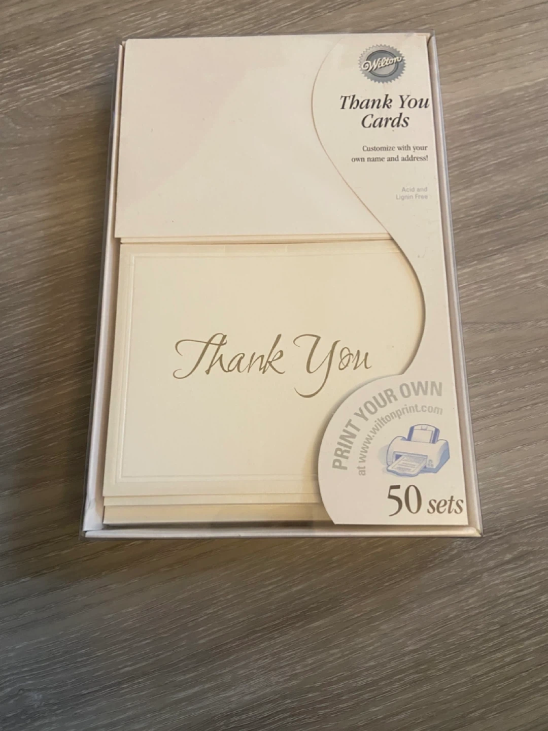Wilton Thank You Cards - 50 Sets