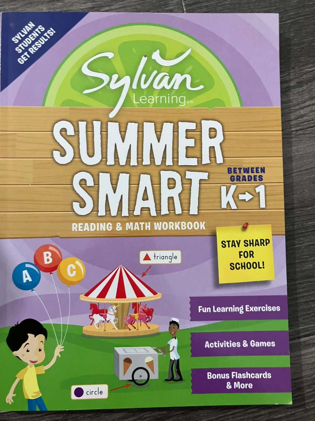 Sylvan Learning Summer Smart K-1 Reading & Math Workbook