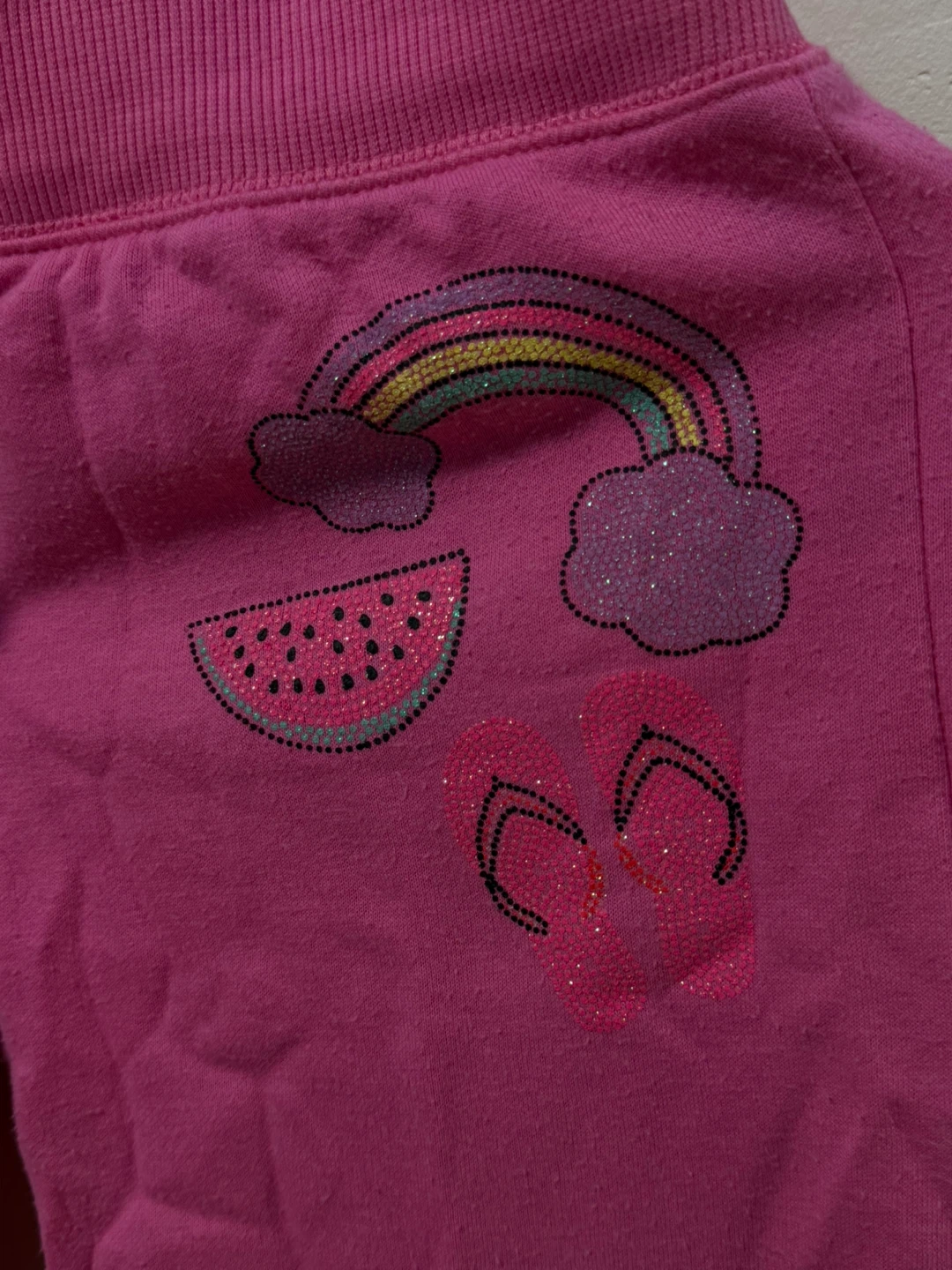 George Kids Pink Sweatpants with Rainbow and Watermelon - photo 3