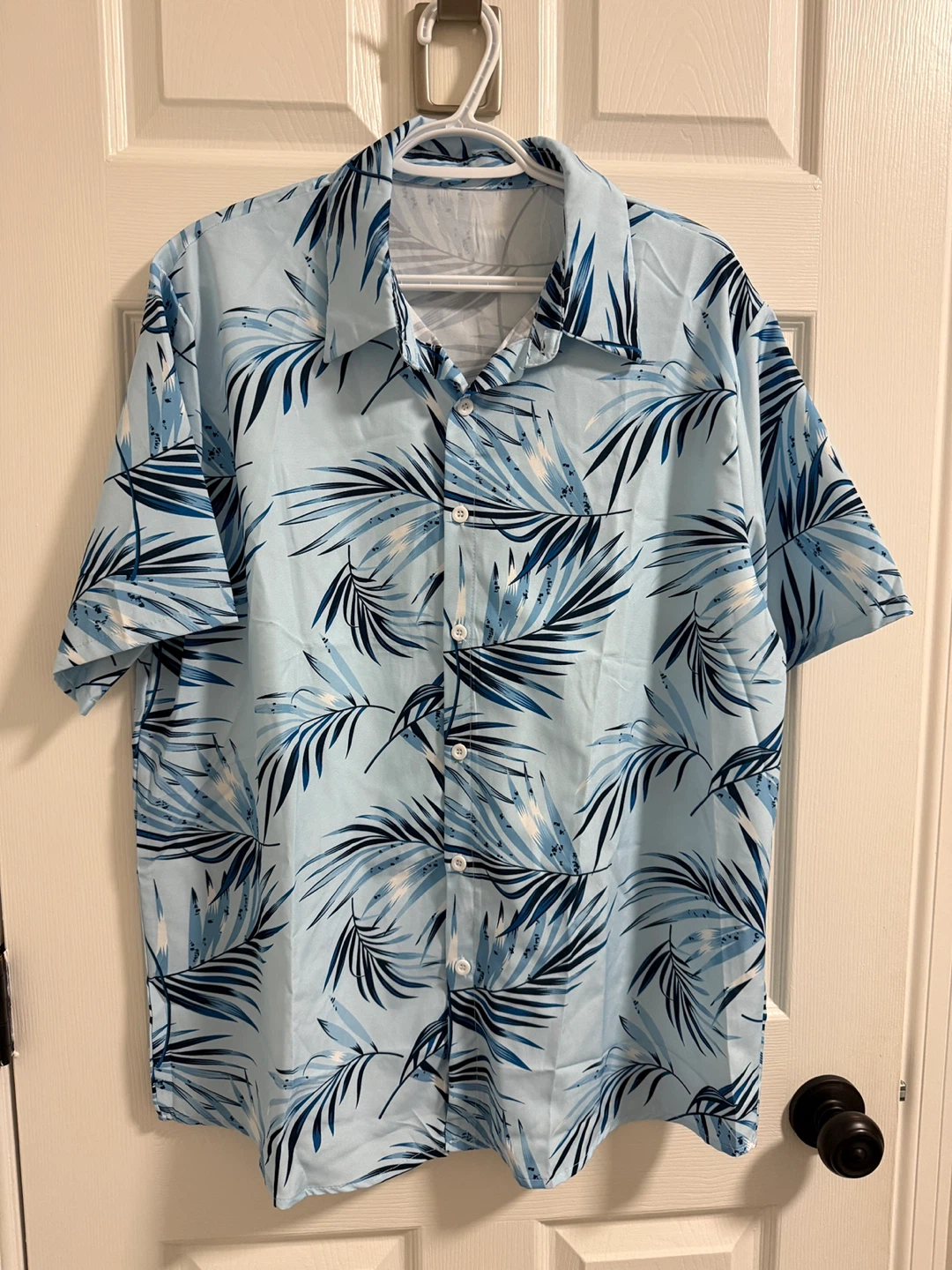 Men's Tropical Print Shirt and Shorts Set