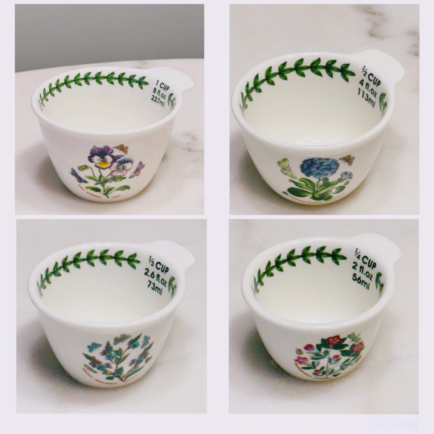 Portmeirion Botanic Garden Ceramic Measuring Cups and Spoons Set - photo 4