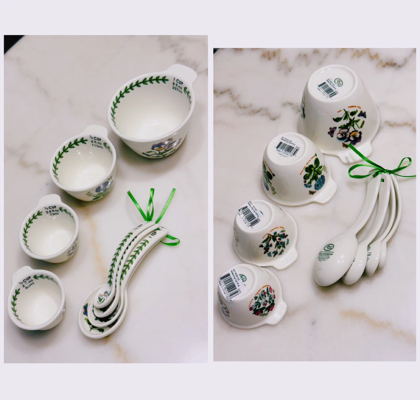 Portmeirion Botanic Garden Ceramic Measuring Cups and Spoons Set - photo 3