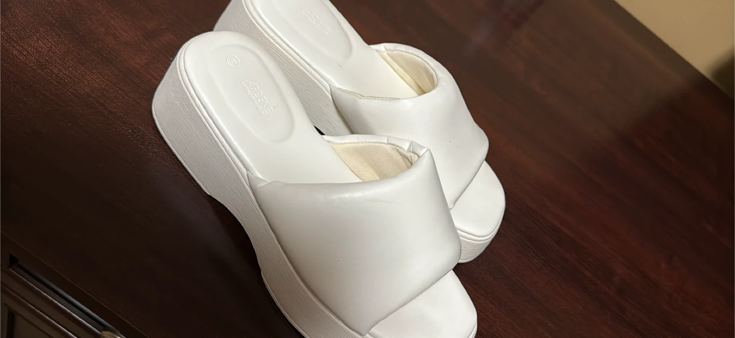 White Ardene Wedge Sandals - photo 2