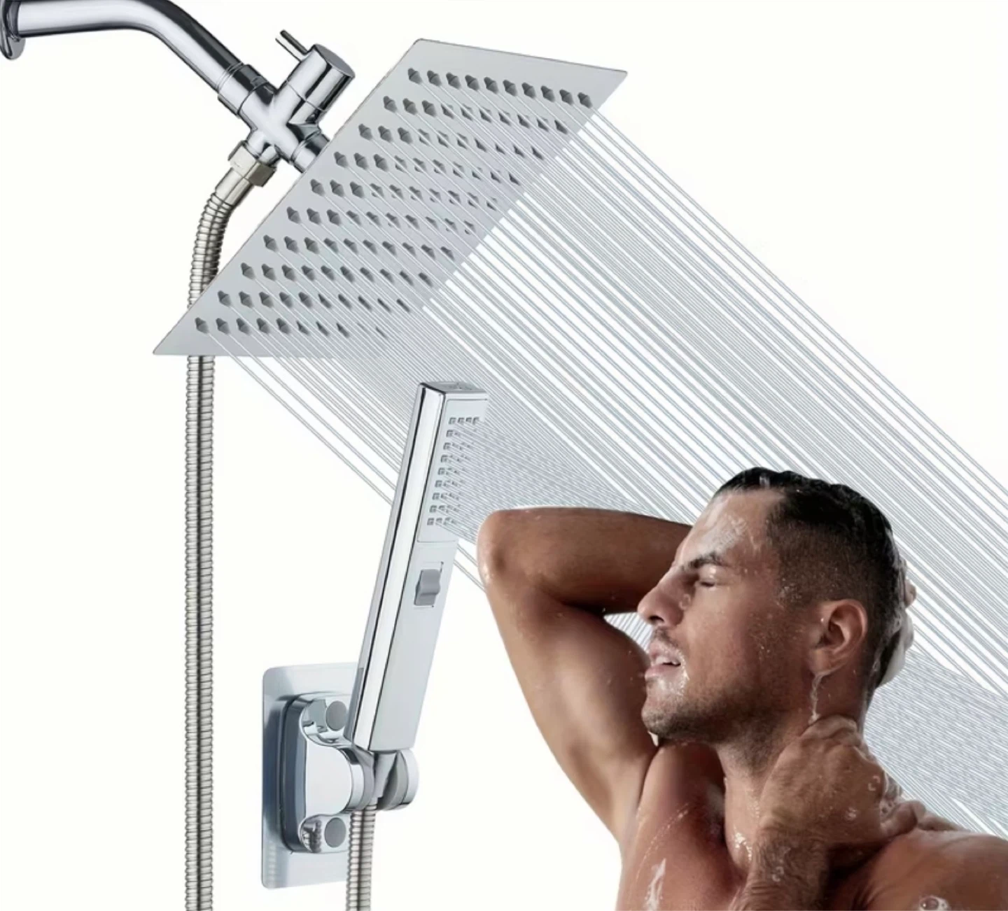 10 Inch Rainfall Shower Head Set with Handheld Sprayer