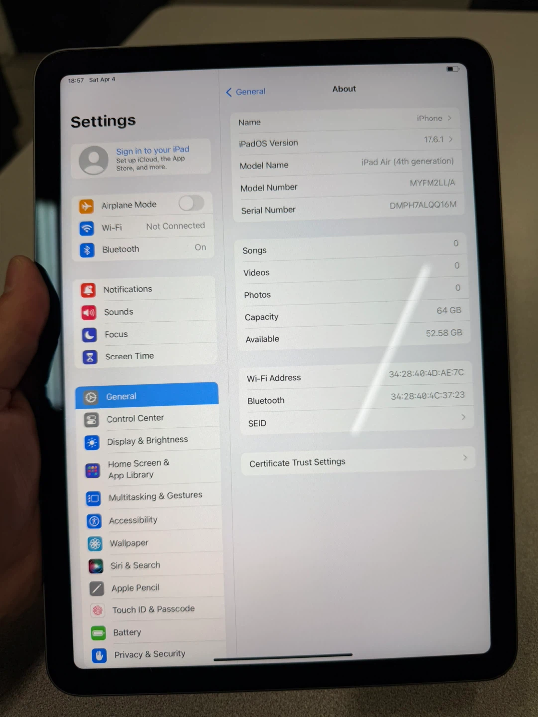 iPad Air 4th Gen