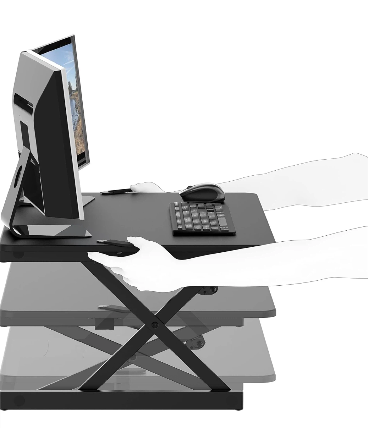 Sit & Stand Adjustable Desk Riser - photo 5