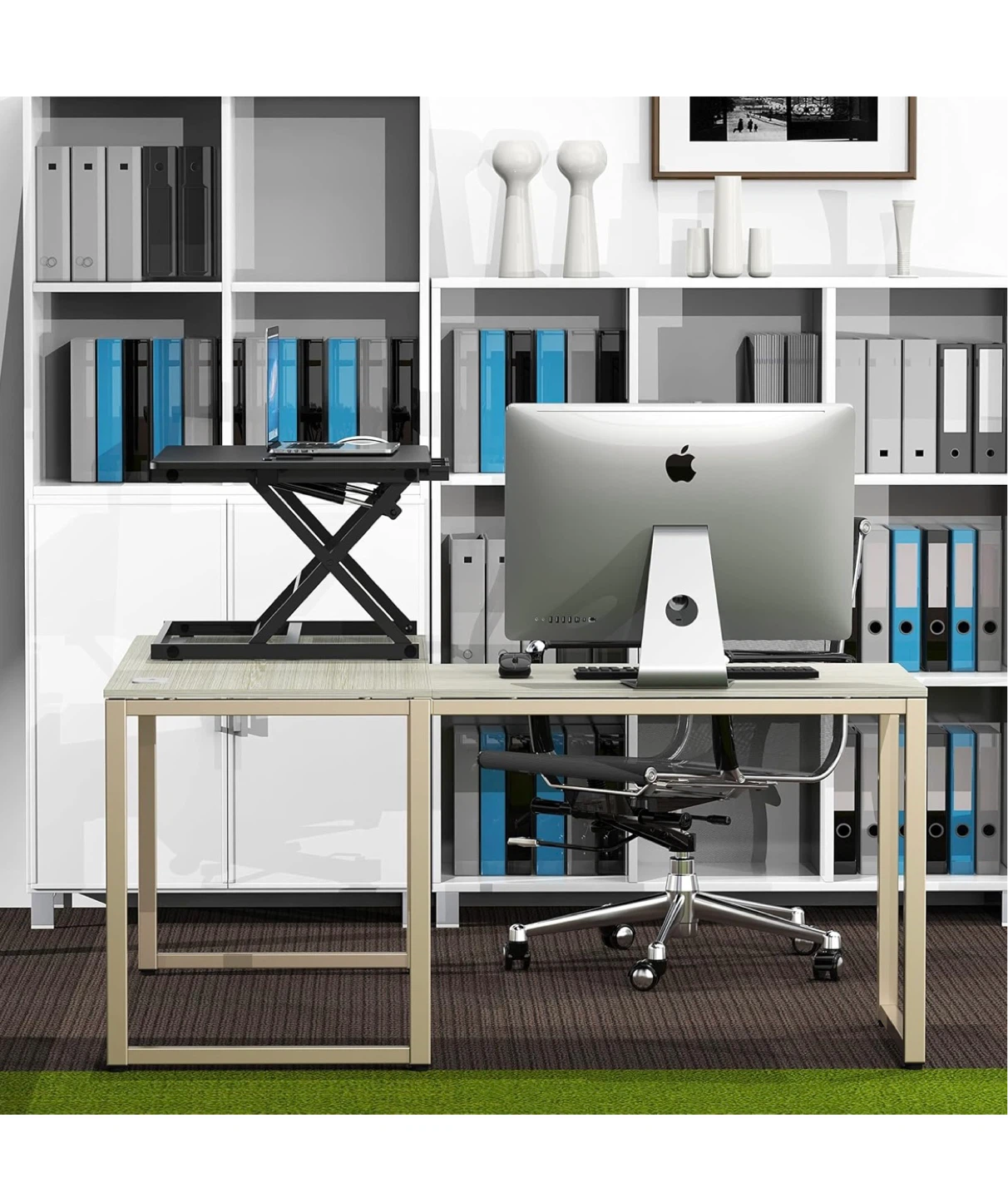 Sit & Stand Adjustable Desk Riser - photo 2