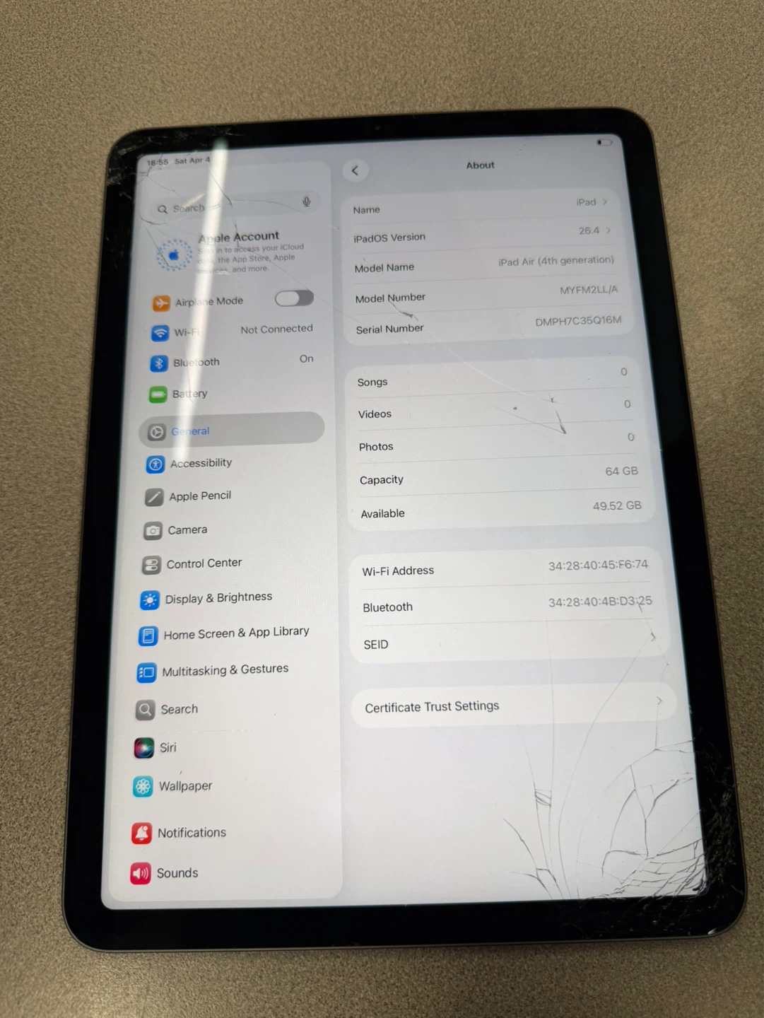 IPad Air 4th Gen