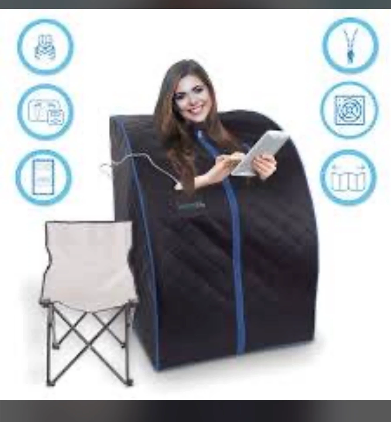 Portable Sauna Tent with Chair