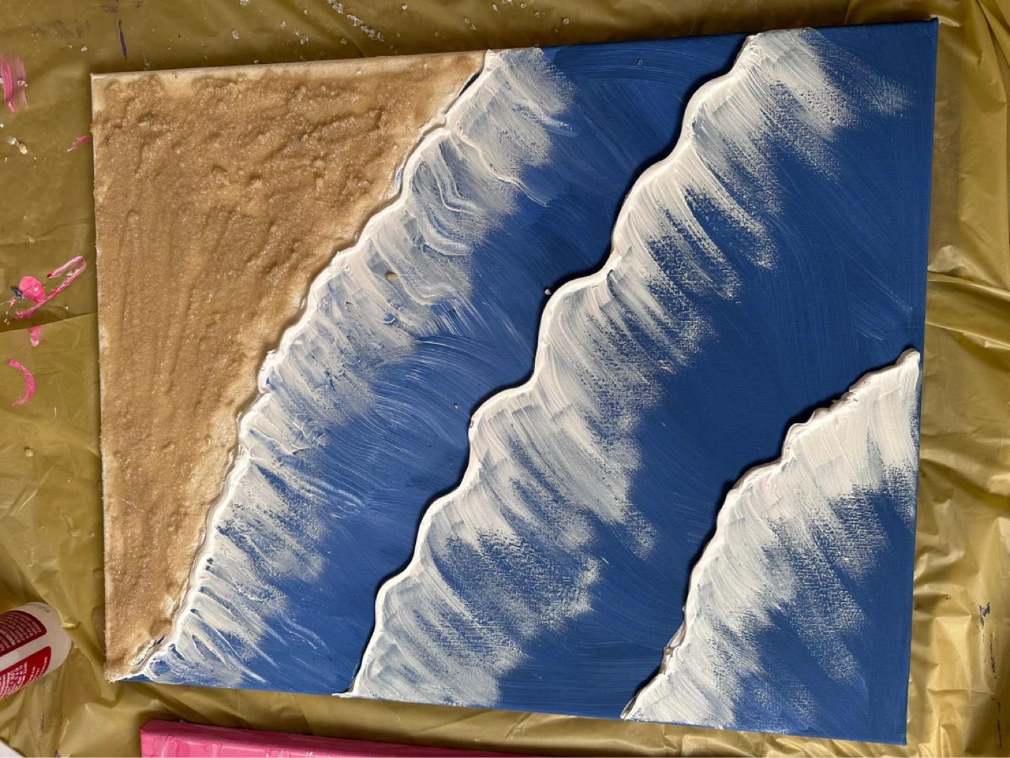 Handmade Beach Scene Painting