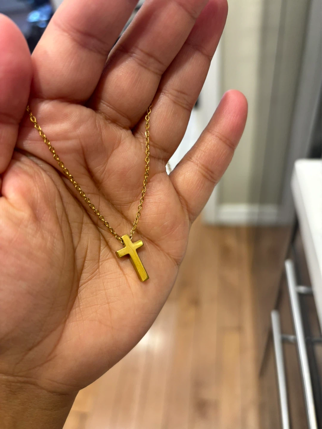 18K Gold Cross Necklace - photo 5
