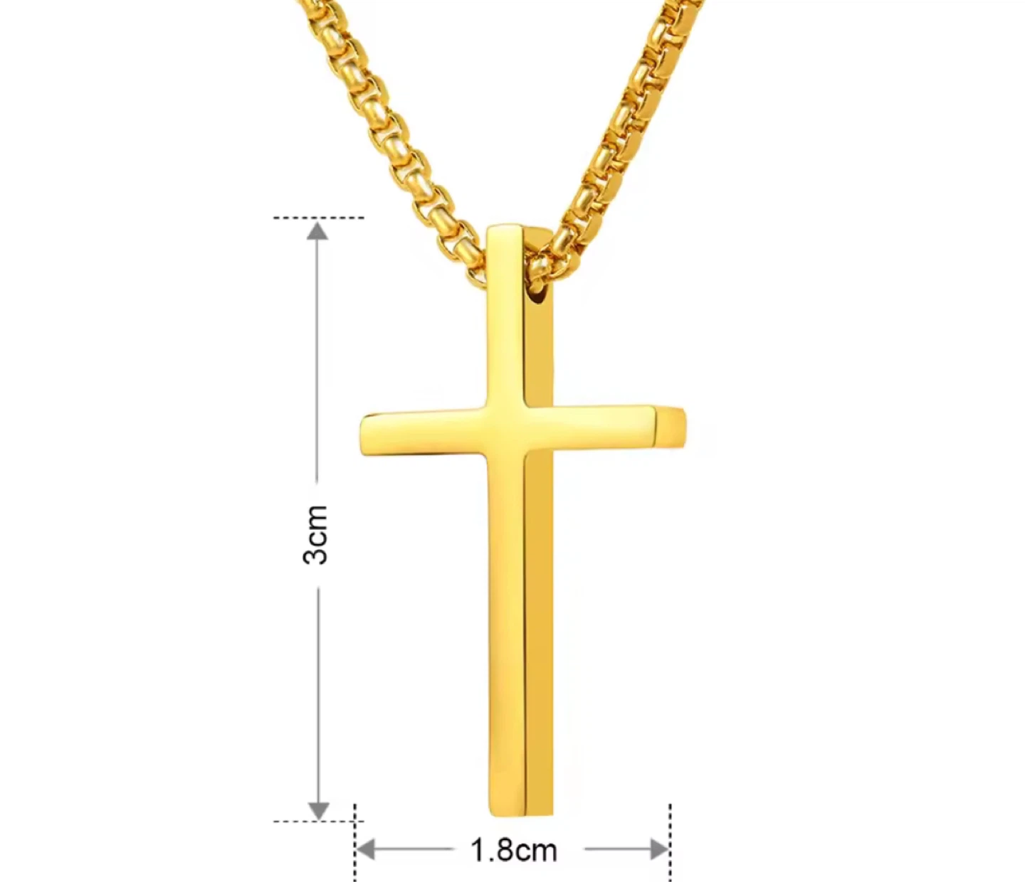 18K Gold Cross Necklace - photo 4
