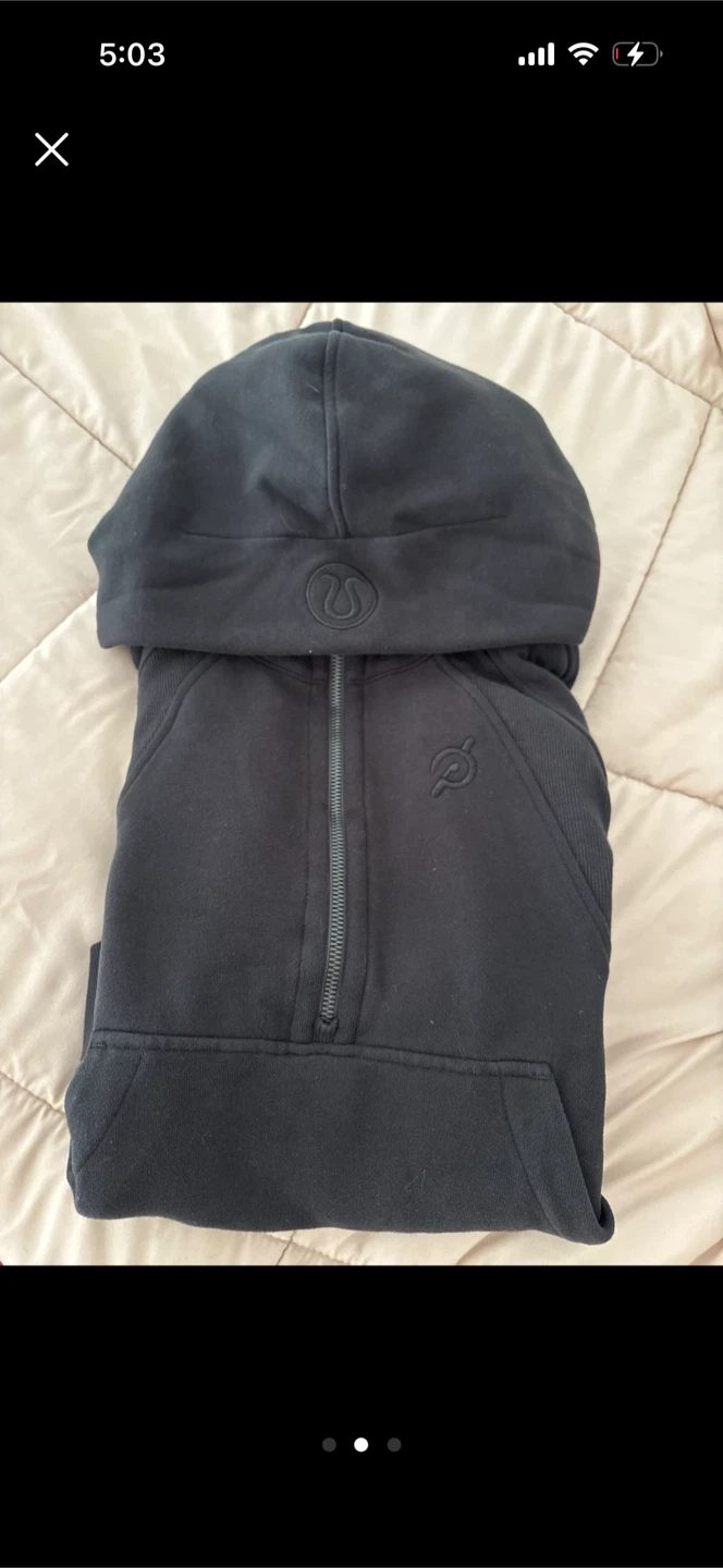 Lululemon x Peloton Black Zip-Up Hoodie