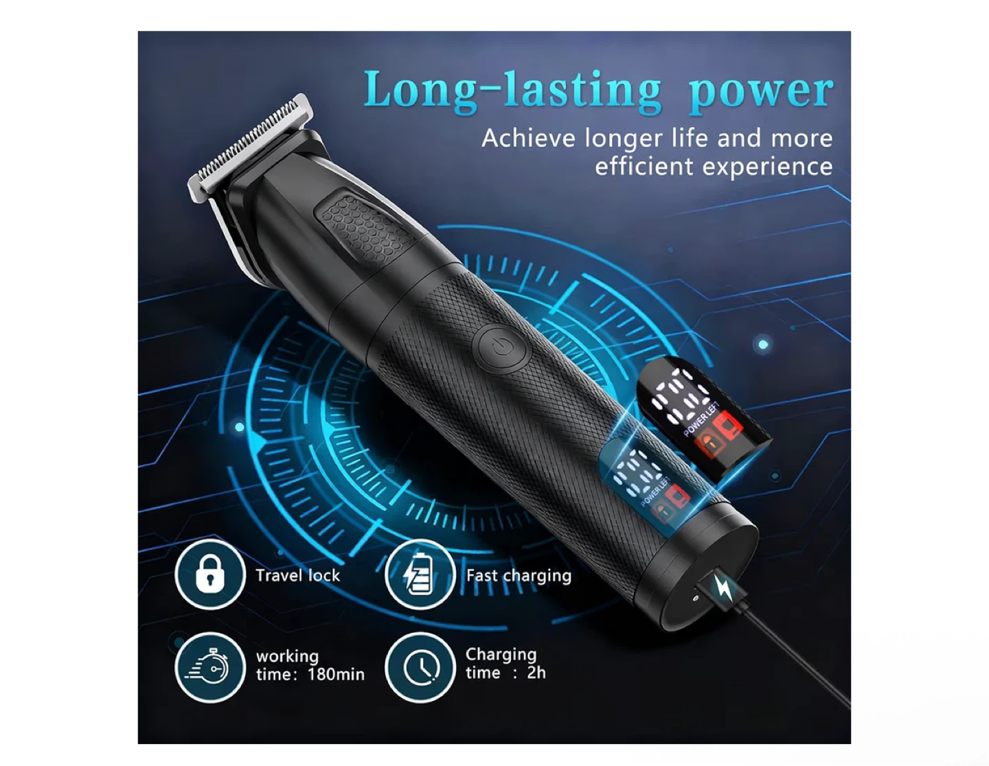 6-in-1 Grooming Kit with IPX6 Waterproof Rating - photo 4