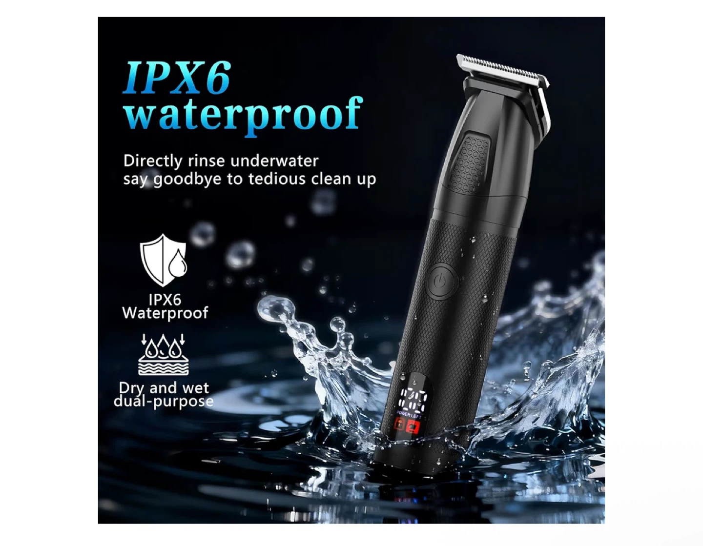 6-in-1 Grooming Kit with IPX6 Waterproof Rating - photo 5