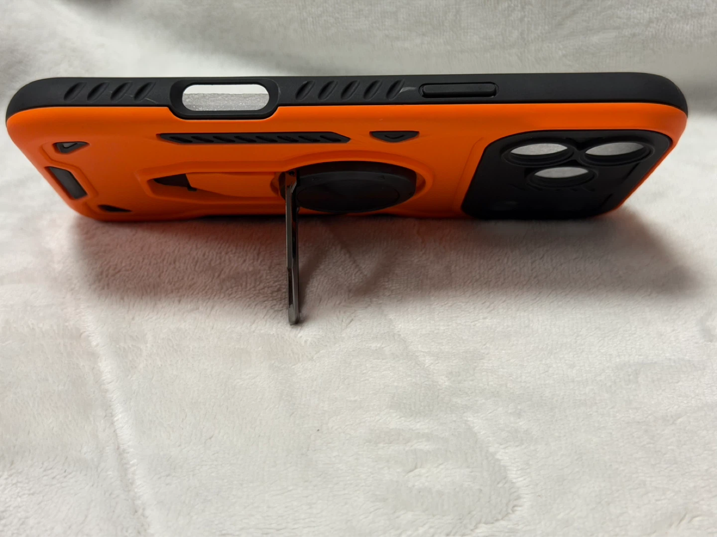 iPhone 17 Pro Max Orange Phone Case with Ring Stand - photo 3