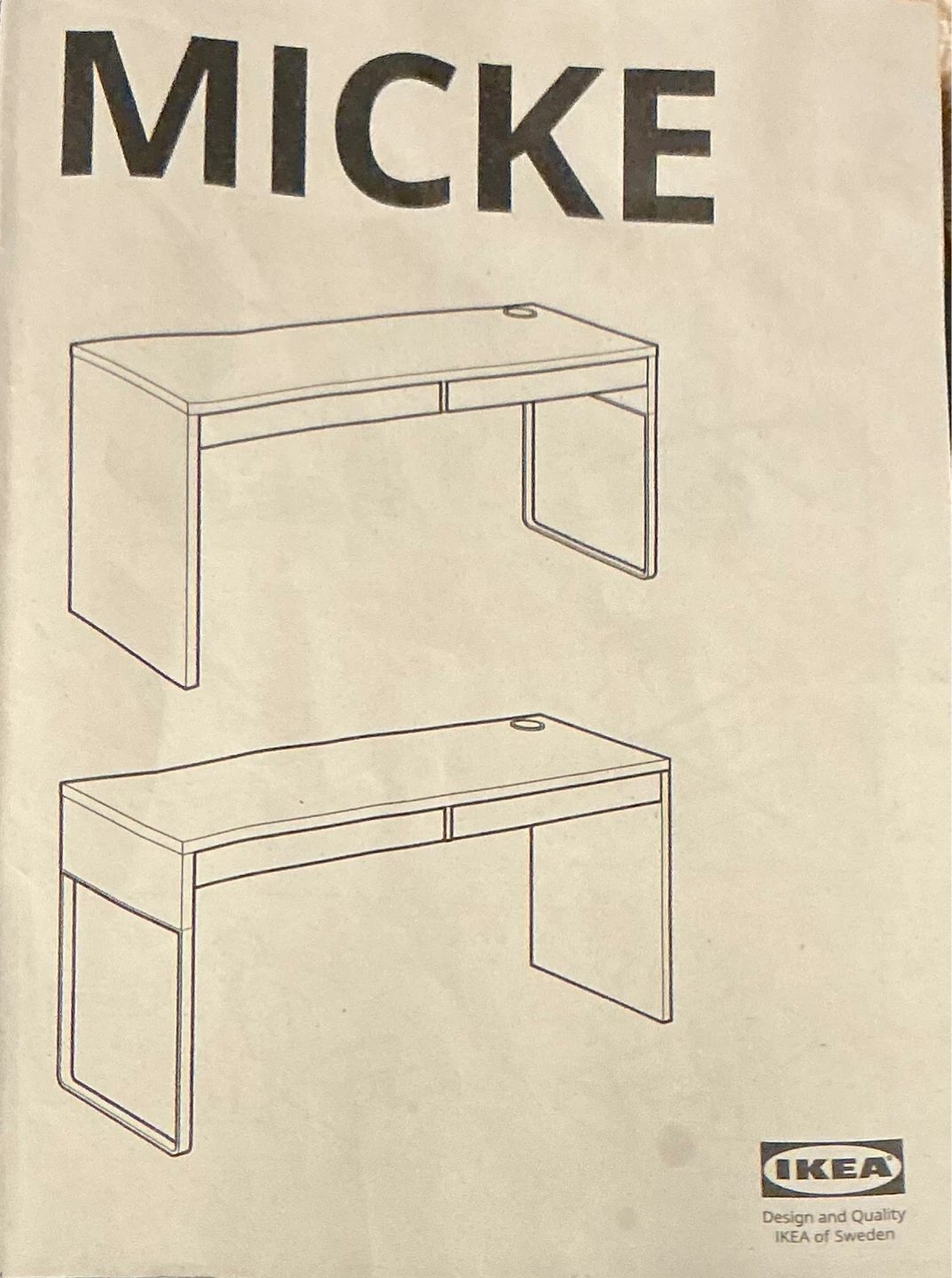 IKEA MICKE Desk White FREE -NEW