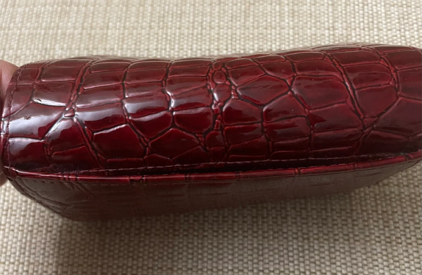 🌱 Women's Crocodile Embossed Wallet - Burgundy - photo 4